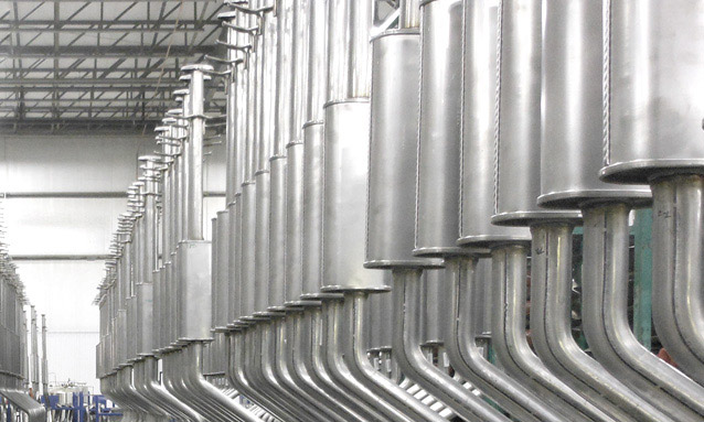 排气CNC管的图像弯曲用于汽车部件